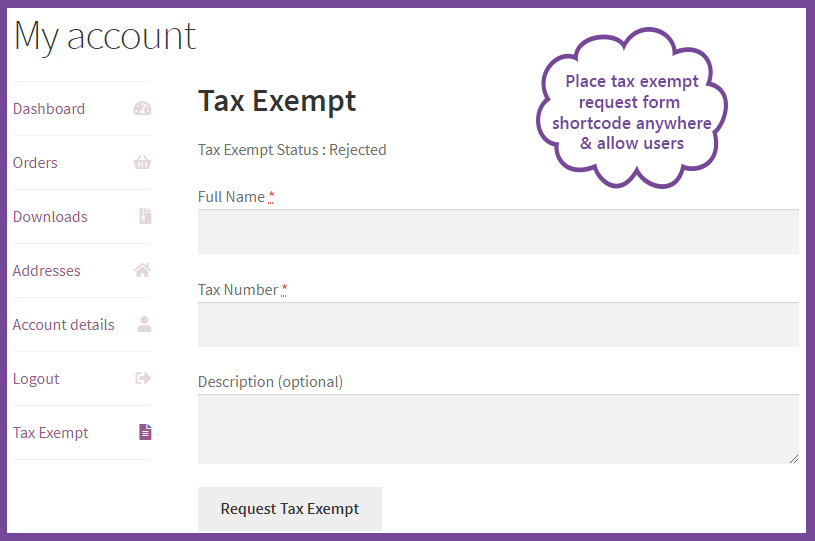 WooCommerce Tax Exempt Plugin - 3