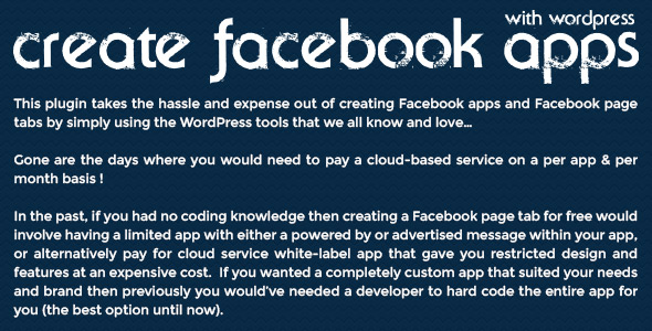 Create Facebook Apps with WordPress - 1
