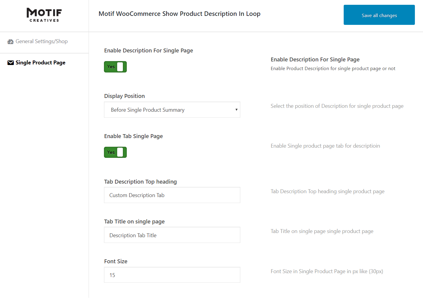 WooCommerce Show Product Description in Loop Plugin