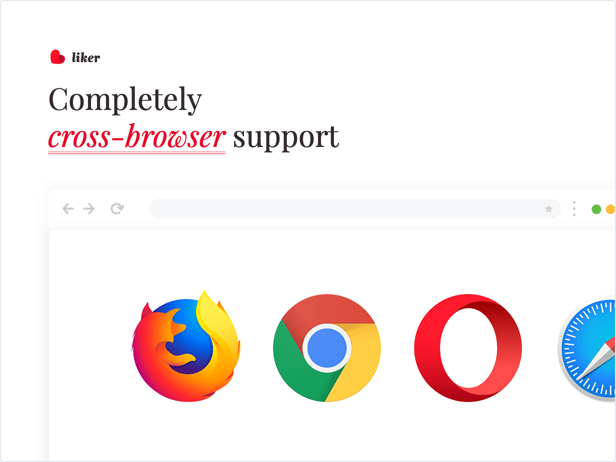 Completely cross-browser support