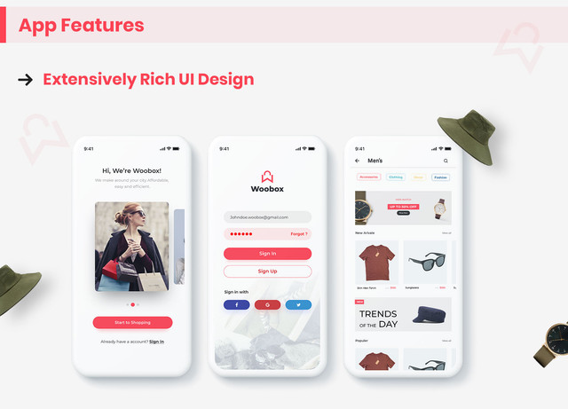 WooBox - WooCommerce iOS App  E-commerce Full Mobile App + Swift 4 - 5