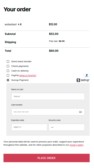 SumUp Payment Gateway For WooCommerce - 3