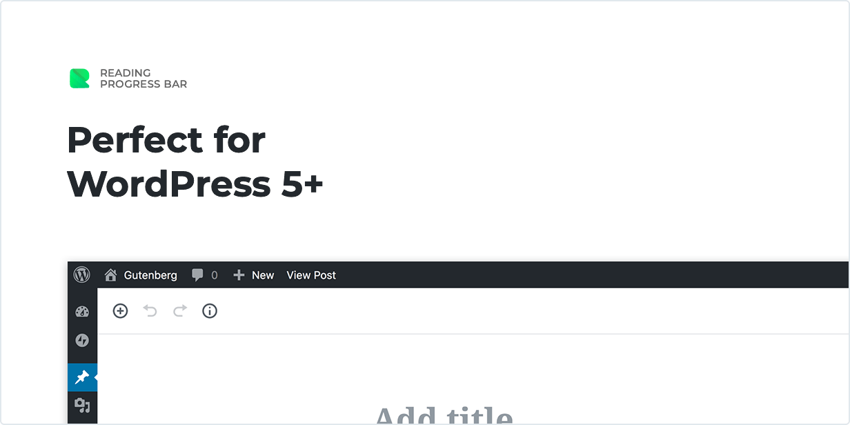 Perfect for WordPress 5+