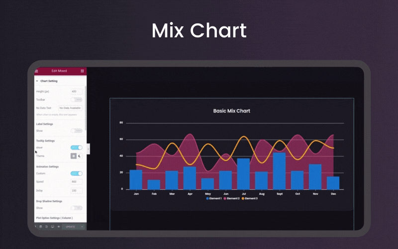 Graphina Pro – Elementor Dynamic Charts, Graphs, & Datatables - 14