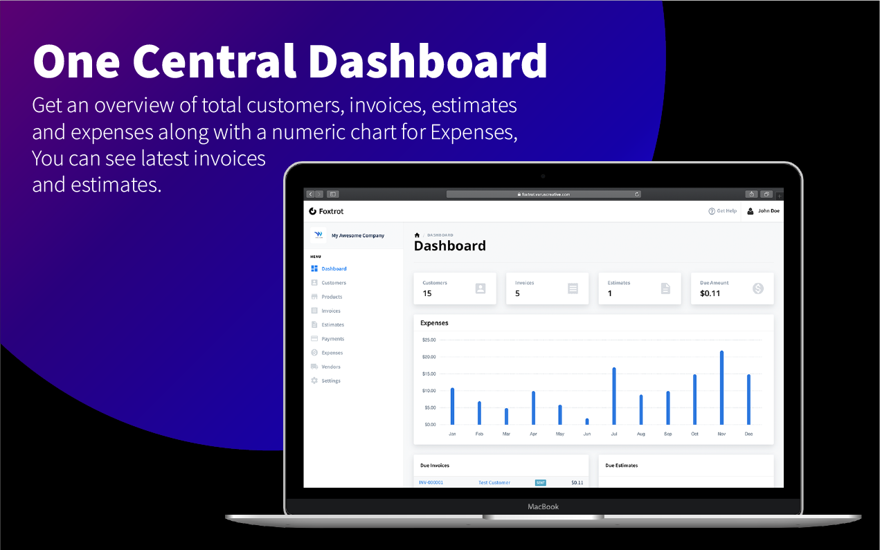 Foxtrot SaaS - Customer, Invoice and Expense Management System - 4