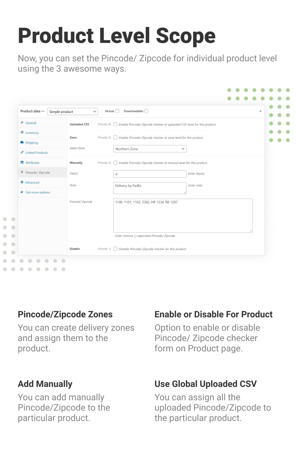 WooCommerce Pincode/ Zipcode Checker - 5