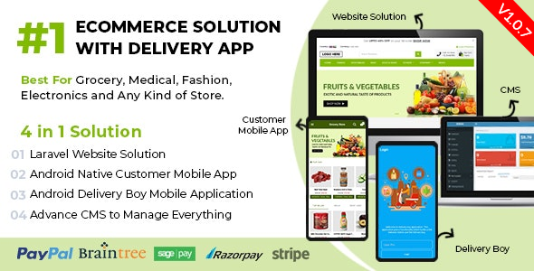 Ecommerce Solution with Delivery App For Grocery, Food, Pharmacy, Any Store / Laravel + Android Apps - 62