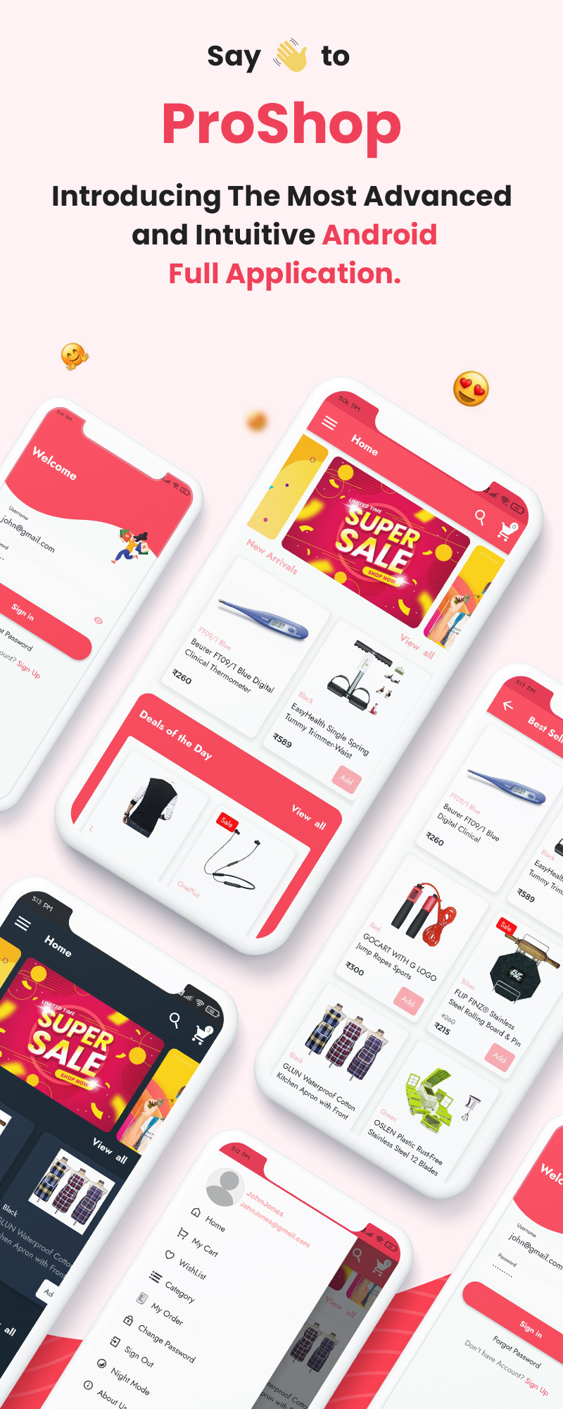 ProShop - Multipurpose E-commerce Android Full Mobile App + kotlin - 6