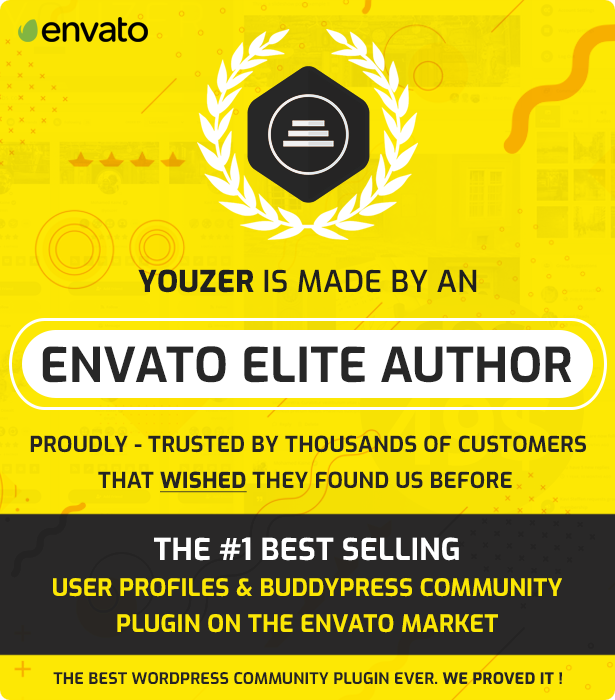 Youzify is made by Envato Elite Author