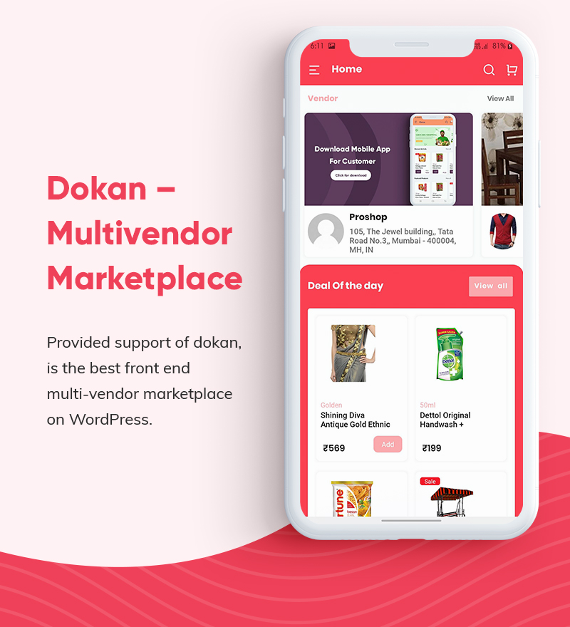 ProShop Dokan Multi Vendor - Android E-commerce Full App for Woocommerce - 9