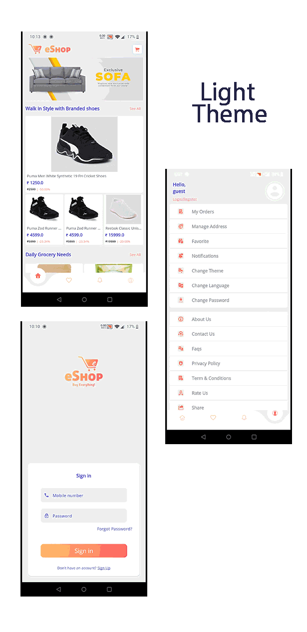 eShop - Flutter E-commerce Full App - 14
