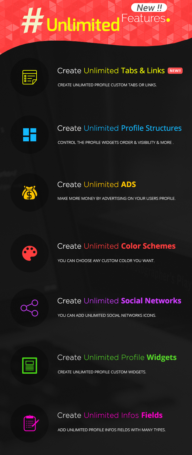 Youzify Unlimited Features