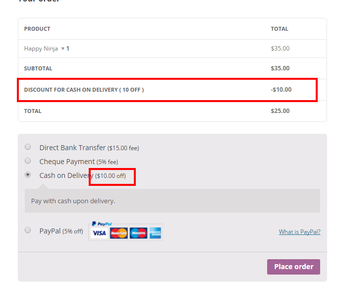 WooCommerce - Payment Gateways Discount and Fees - 3