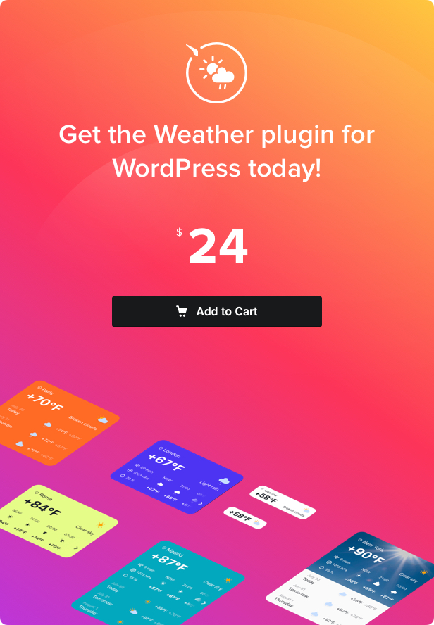 Weather Forecast - WordPress Weather Plugin - 4