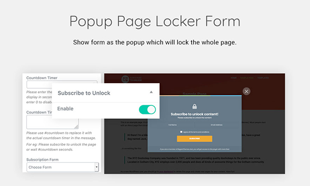 Subscribe to Unlock Opt In Content Locker WordPress Plugin - 13
