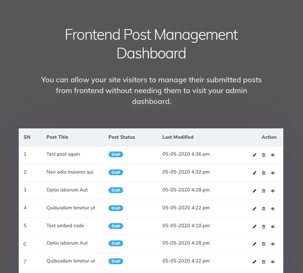 Frontend Post Submission Manager - 11