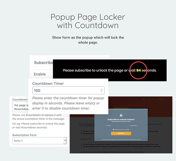 Subscribe to Unlock Opt In Content Locker WordPress Plugin - 15