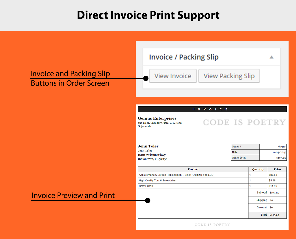 Invoice Print and Format