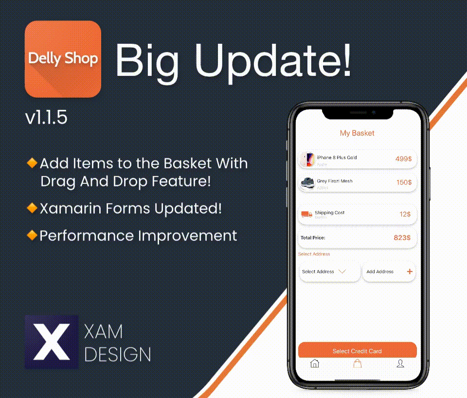 DellyShop E-Commerce App | Xamarin Forms - 3