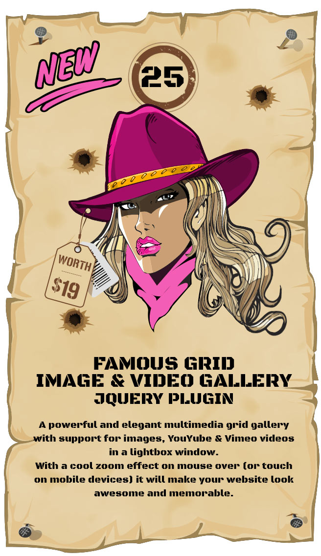 Famous - Responsive Image And Video Grid Gallery - jQuery Plugin