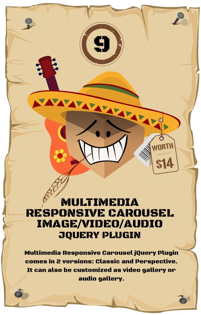 Multimedia Responsive Carousel Responsive Plugin