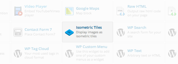 Isometric Image Tiles element in WPBakery Page Builder