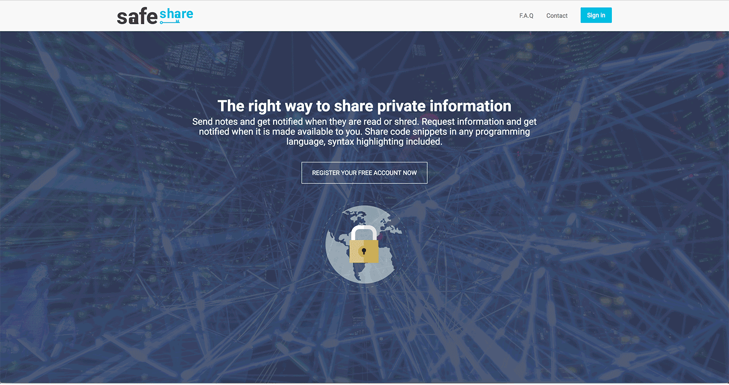 SafeShare - The right way to share private information - 5