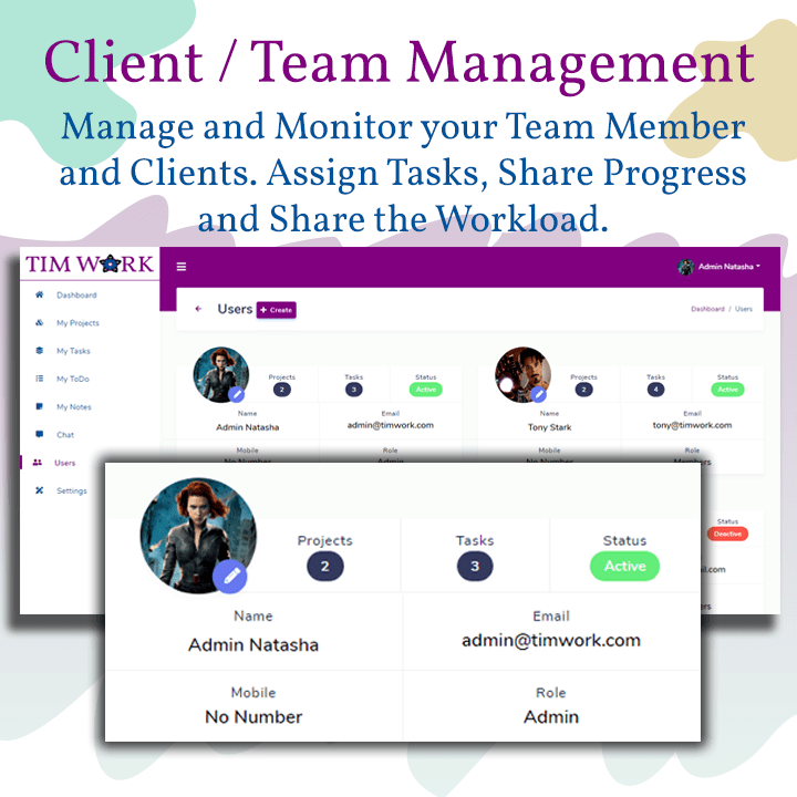 TimWork - Project Management Tool