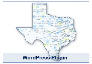 Interactive Map of Texas - WordPress Plugin