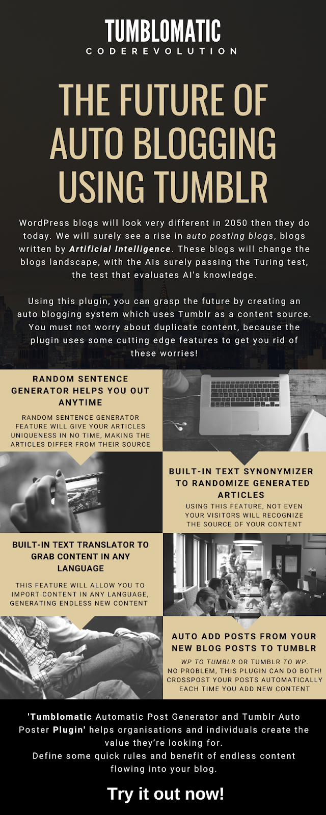 Tumblomatic Automatic Post Generator and Tumblr Auto Poster Plugin