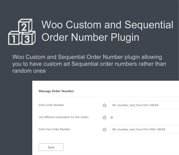 Woo Custom and Sequential Order Number - 2