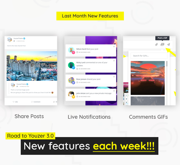 Last Month New Features