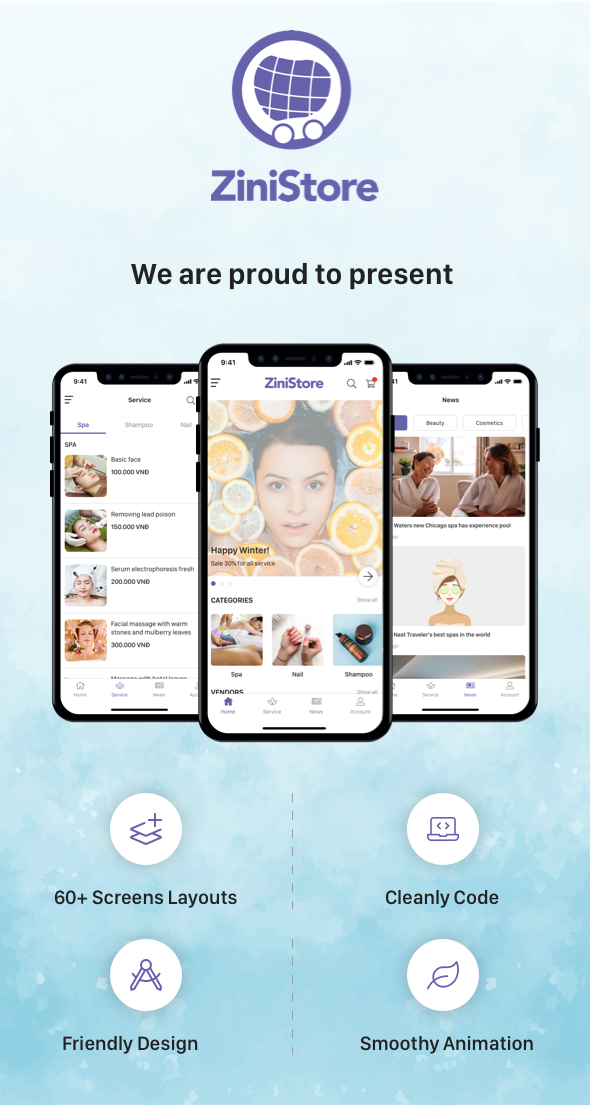ZiniStore - Full React Native Service App for Woocommerce - 7