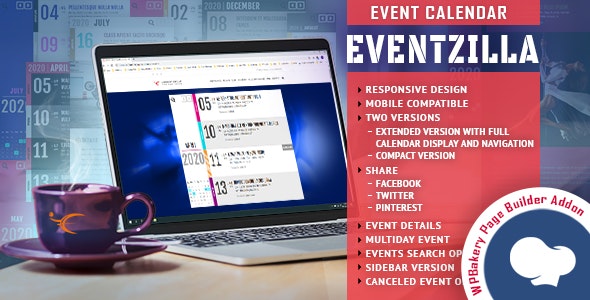 EventZilla - Event Calendar - Addon For WPBakery Page Builder (formerly Visual Composer)