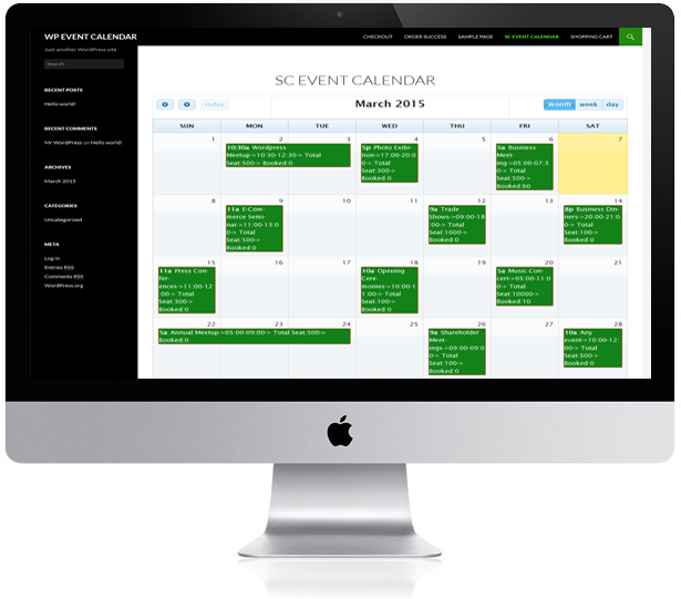 EventCommerce WP Responsive Event Calendar Pro - 11