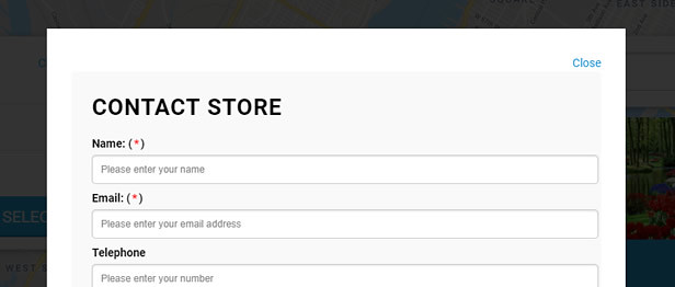 Contact Form for Each Store in Super Store Finder for WordPress