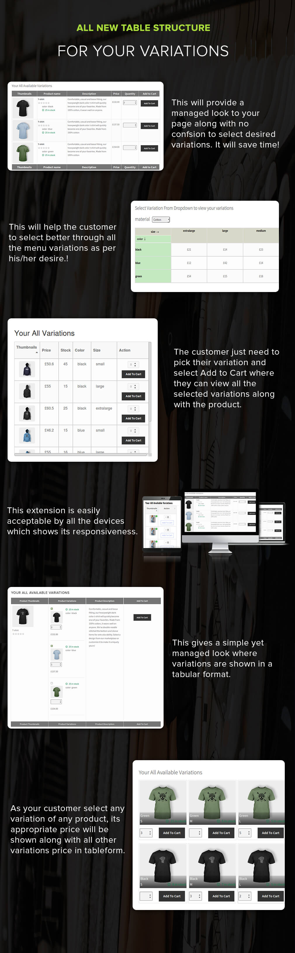 WooCommerce Product Variation Table - 5