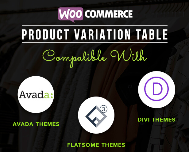 WooCommerce Product Variation Table - 2