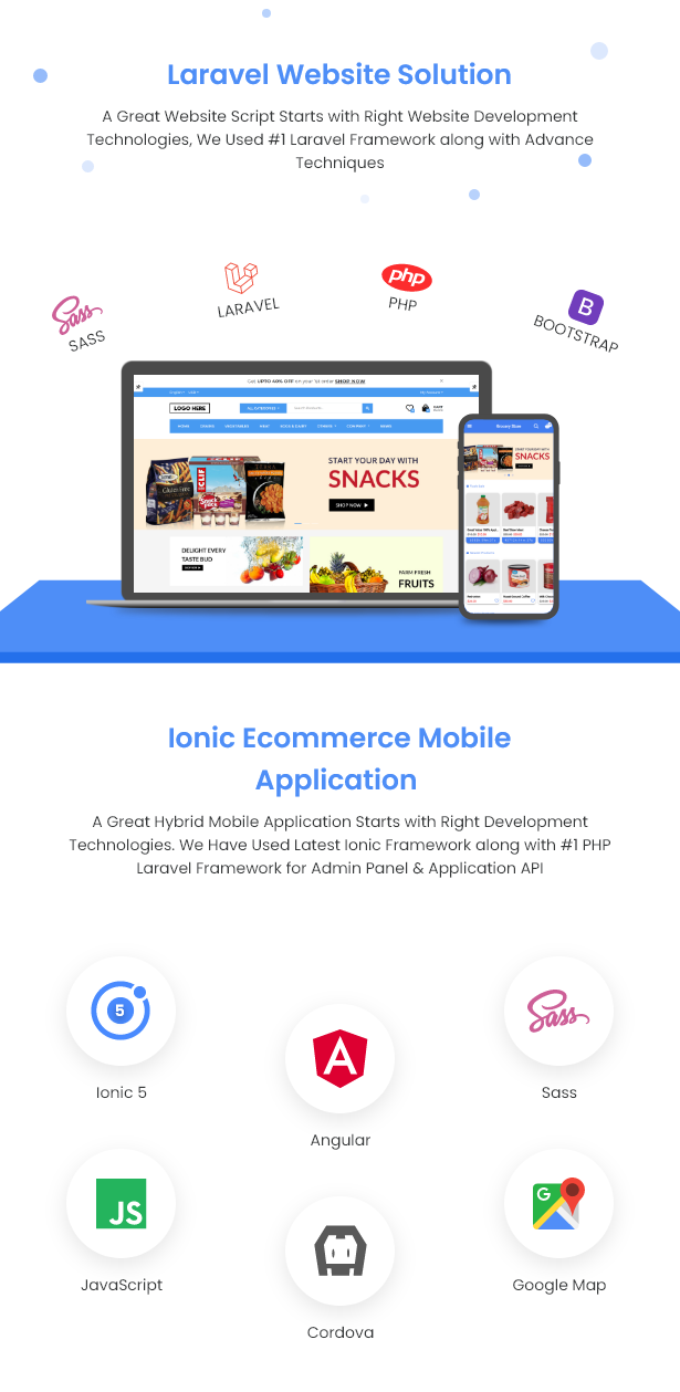 Best Ecommerce Solution with Delivery App For Grocery, Food, Pharmacy, Any Stores / Laravel + IONIC5 - 10
