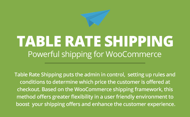 Table Rate Shipping for WooCommerce - 1