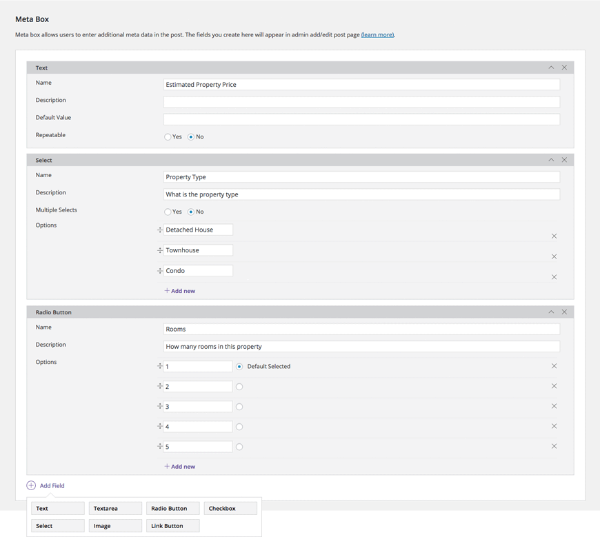 Meta Box Builder