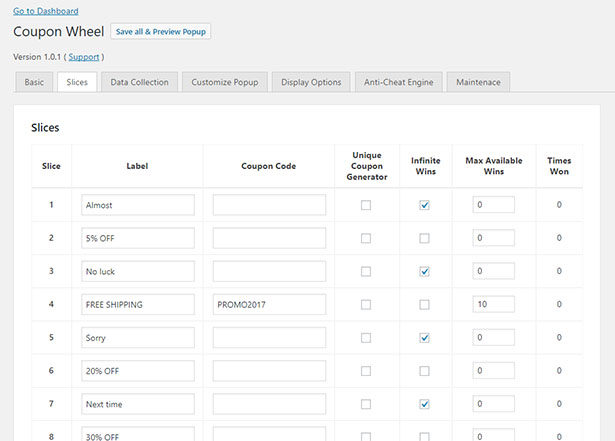 Coupon Wheel For WooCommerce and WordPress - 10
