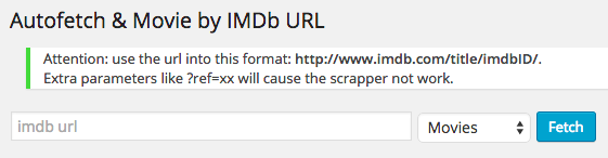 imdb autofetch