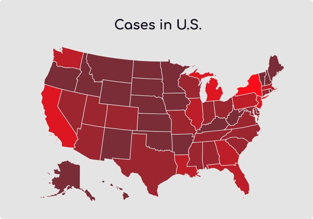 Cases in US