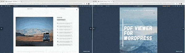 PDF Viewer for WordPress FlipBook Preview GIF