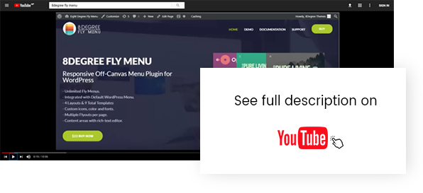 8Degree Fly Menu - Responsive Off-Canvas Menu Plugin for WordPress - 5