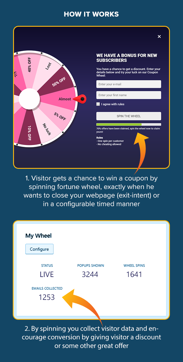 Coupon Wheel For WooCommerce and WordPress - 2