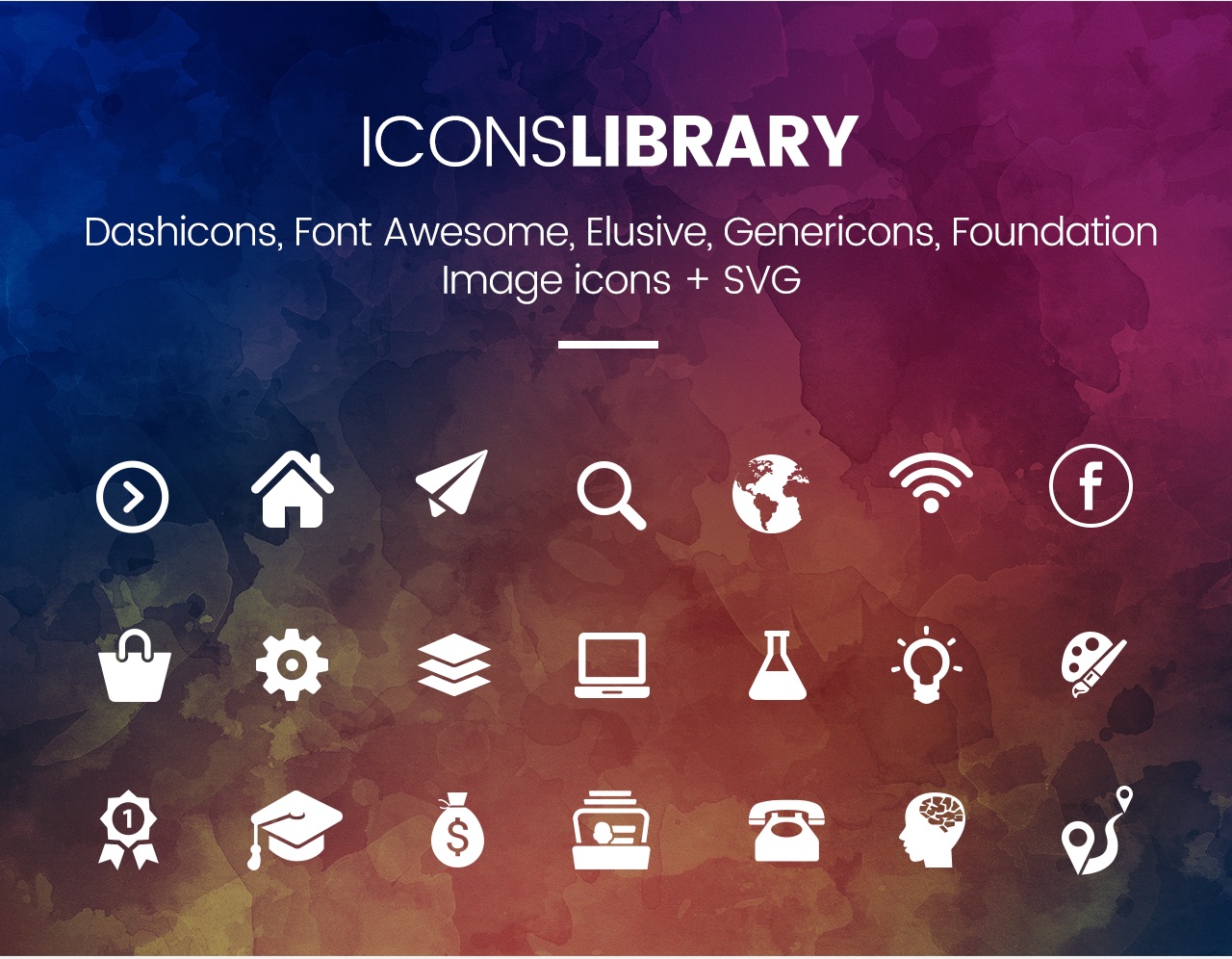 Slick Menu - Icons Library