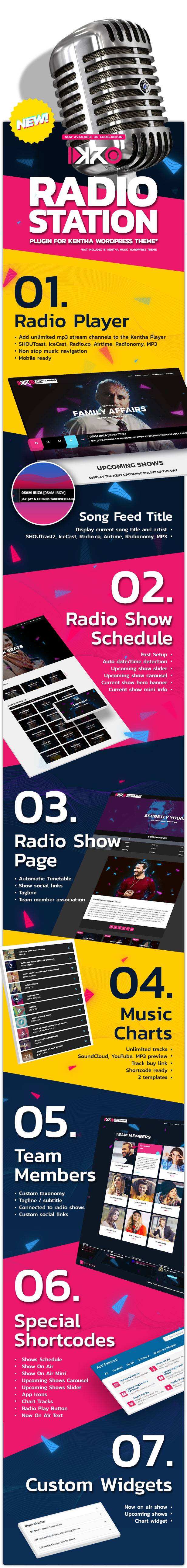 KenthaRadio - Addon for Kentha Music WordPress Theme To Add Radio Station and Schedule Functionality - 5