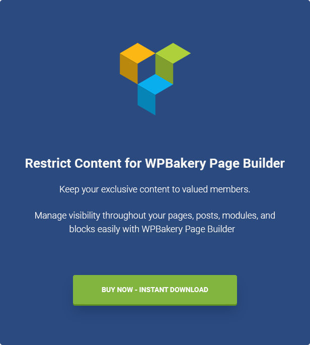 Restrict Content for WPBakery Page Builder